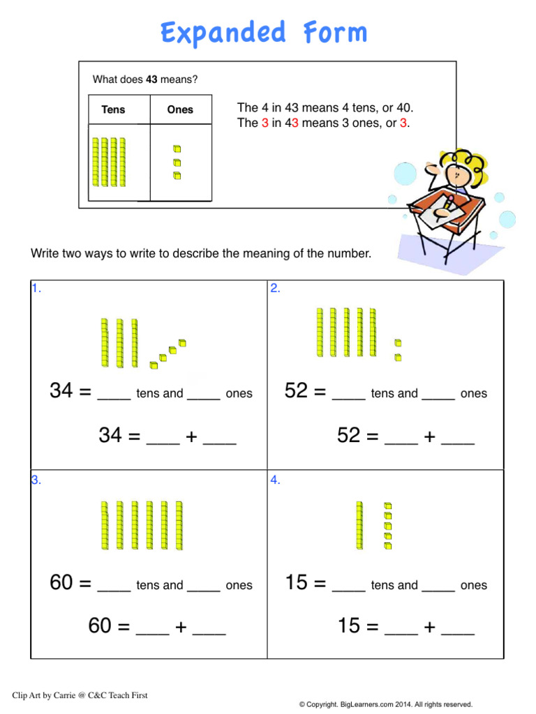 Elementary Math: Expanded Form | PDF