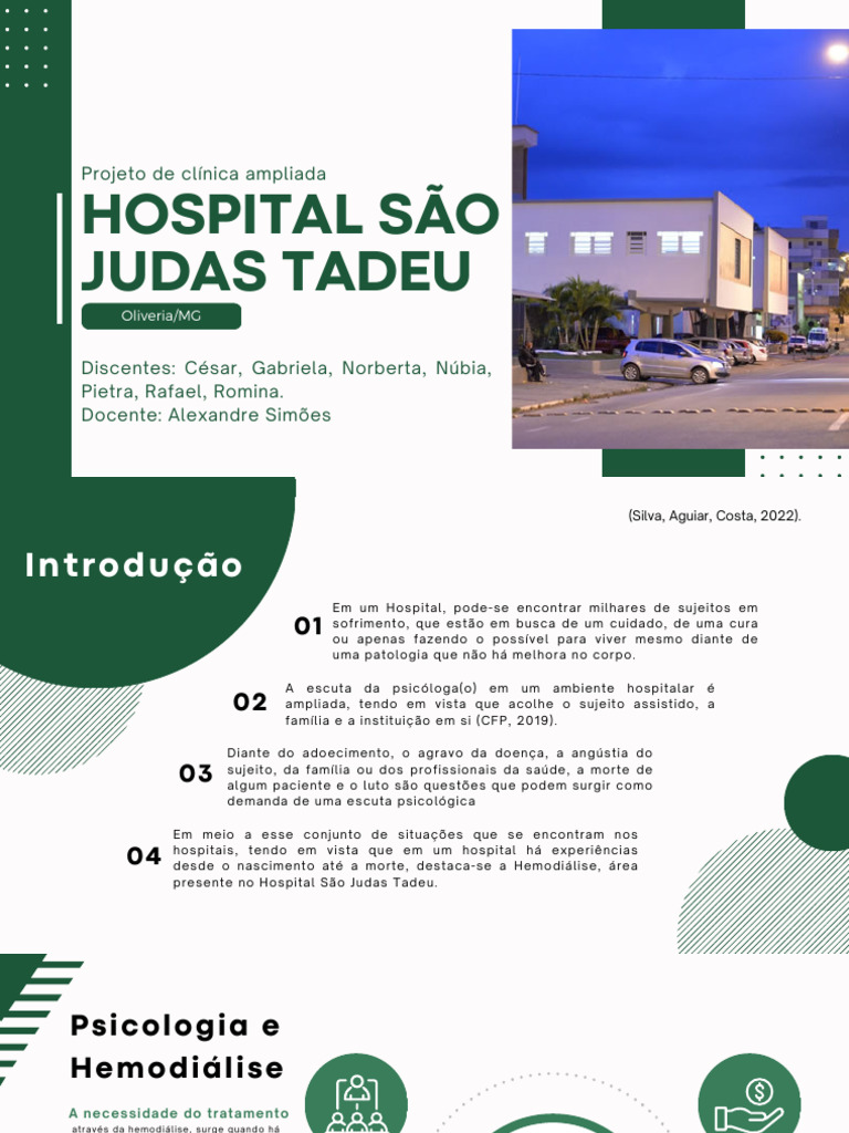 Psicologia na Hemodiálise: Hospital São Judas | PDF | Psicologia | Hospital
