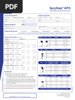 Orthotic Order Form for Practitioners | PDF