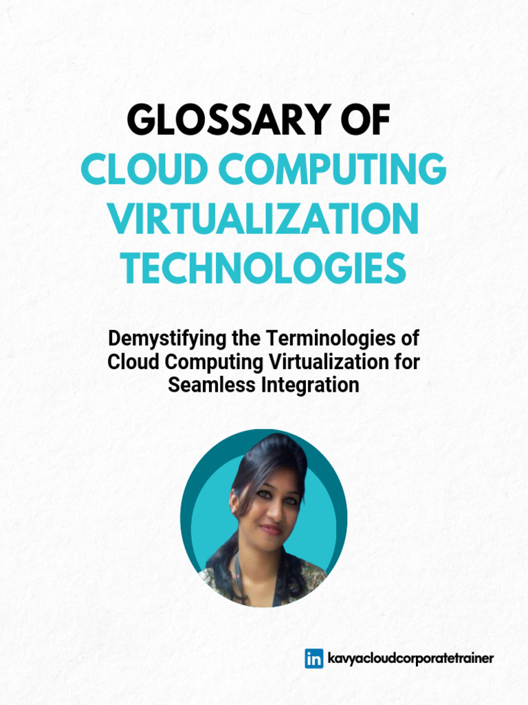 Glossary of Cloud Computing Virtualization Technologies | PDF ...