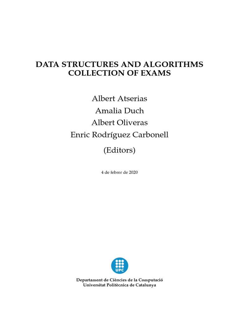Data Structure Exam Solutions | PDF | Theoretical Computer Science ...