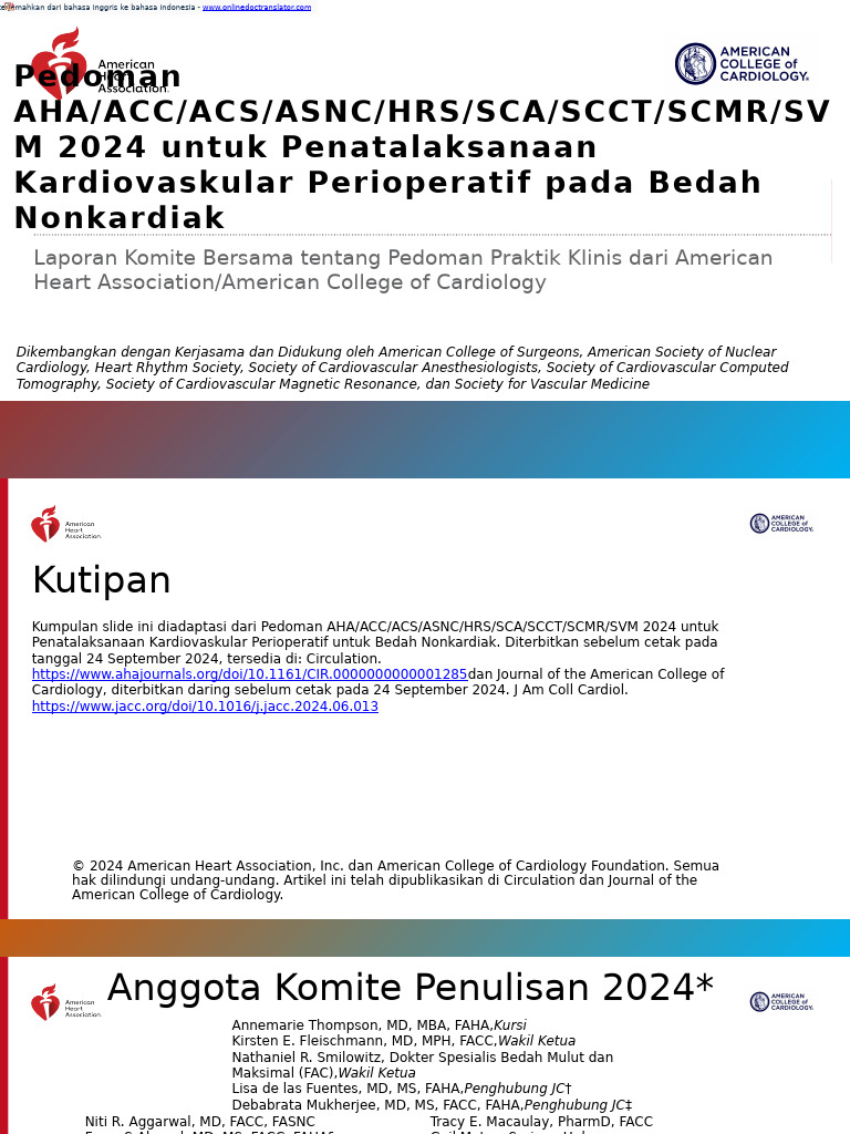 2024 Acc Aha Guidelines Perioperative