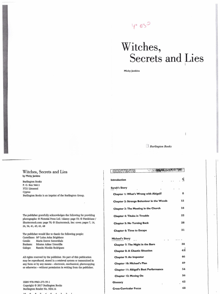 Witches, Secrets and Lies PDF