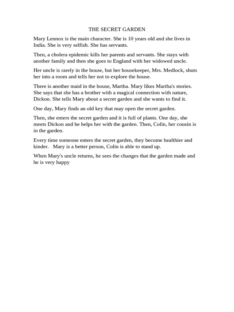 THE SECRET GARDEN | PDF