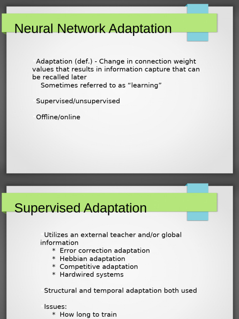 Neural Network Adaptation Techniques | PDF | Applied Mathematics ...