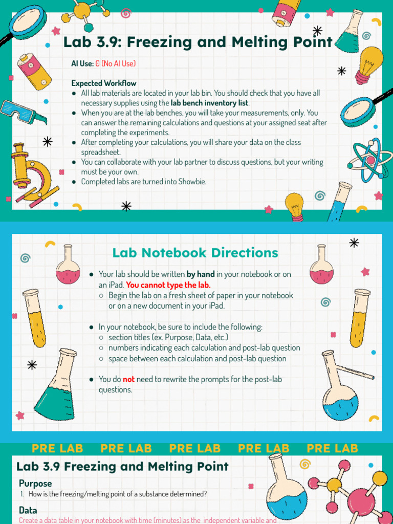 Freezing and Melting Point Lab Guide | PDF | Melting Point | Freezing