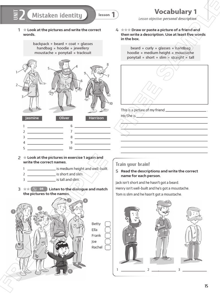 Brainy 7 Unit 2 Vocabulary Guide | PDF