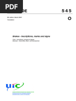 UIC 541-4: Composite Brake Blocks Guide | PDF | Brake | Vehicles