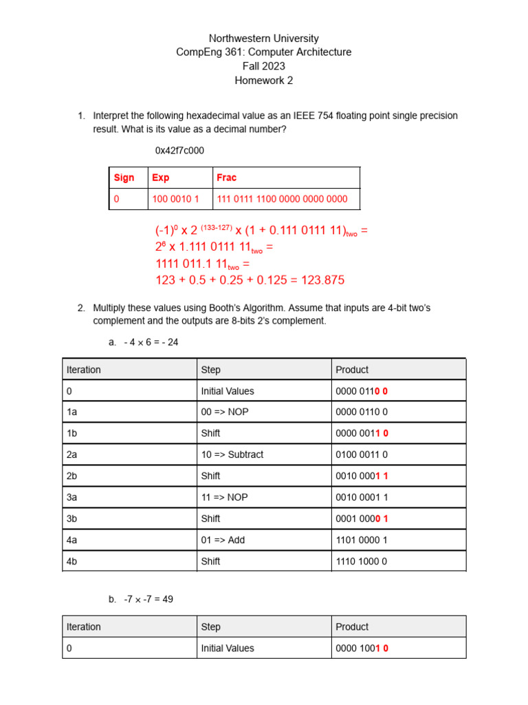 CompEng 361 - Homework 2 Solutions(1) | PDF | Applied Mathematics ...