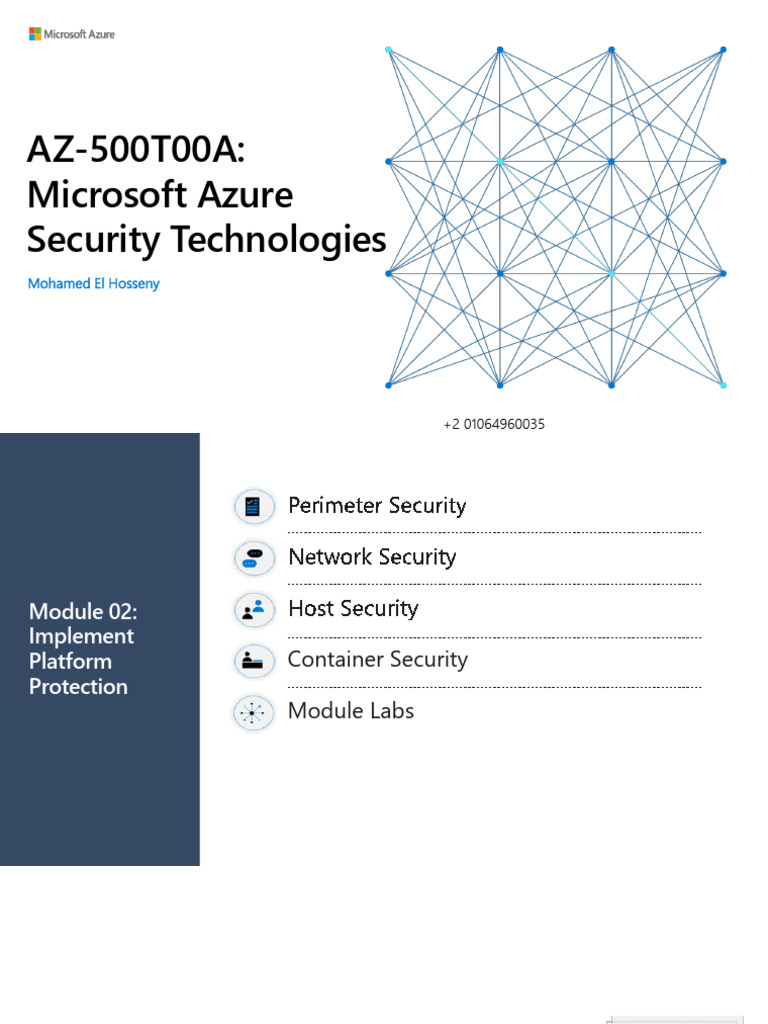 Azure Security Technologies Overview | PDF | Denial Of Service Attack ...