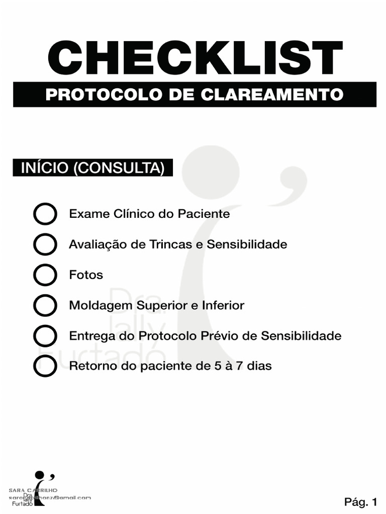 Checklist Consulta Inicial | PDF