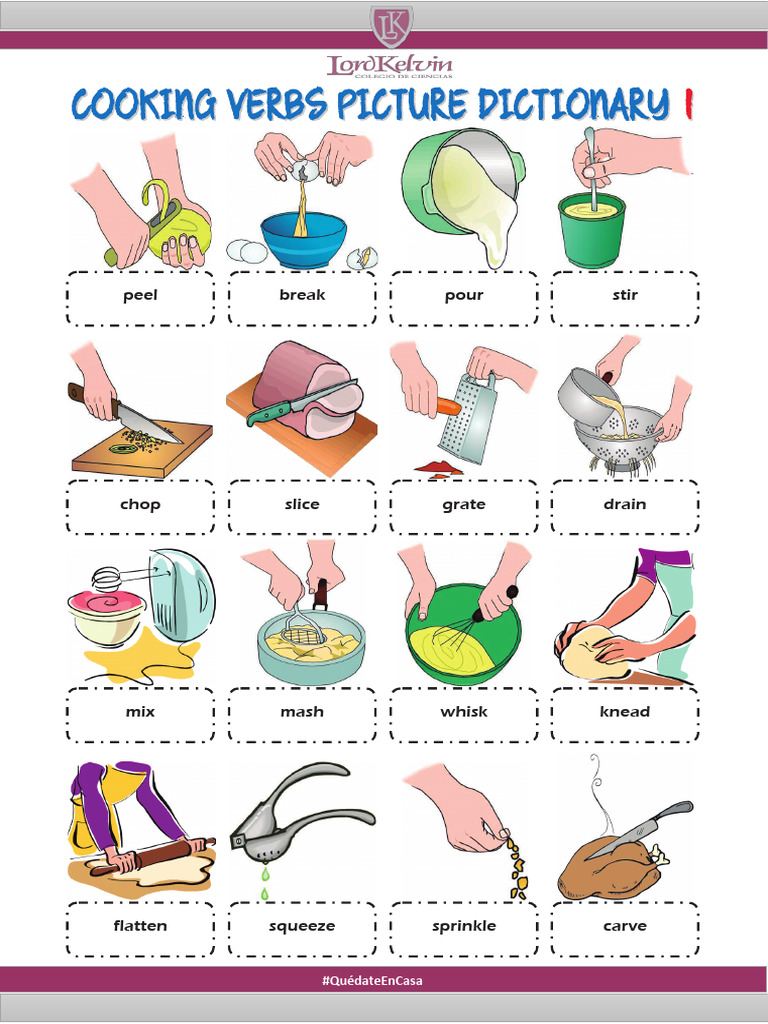 Cooking Verbs LK | PDF