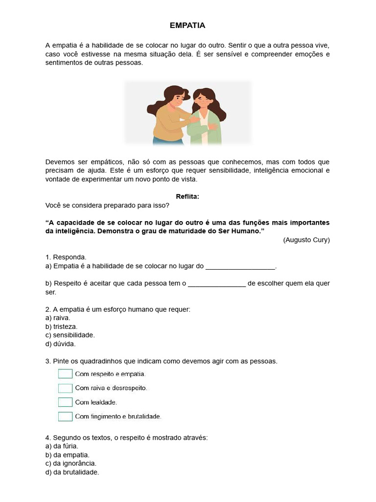 A Importância da Empatia Humana | PDF
