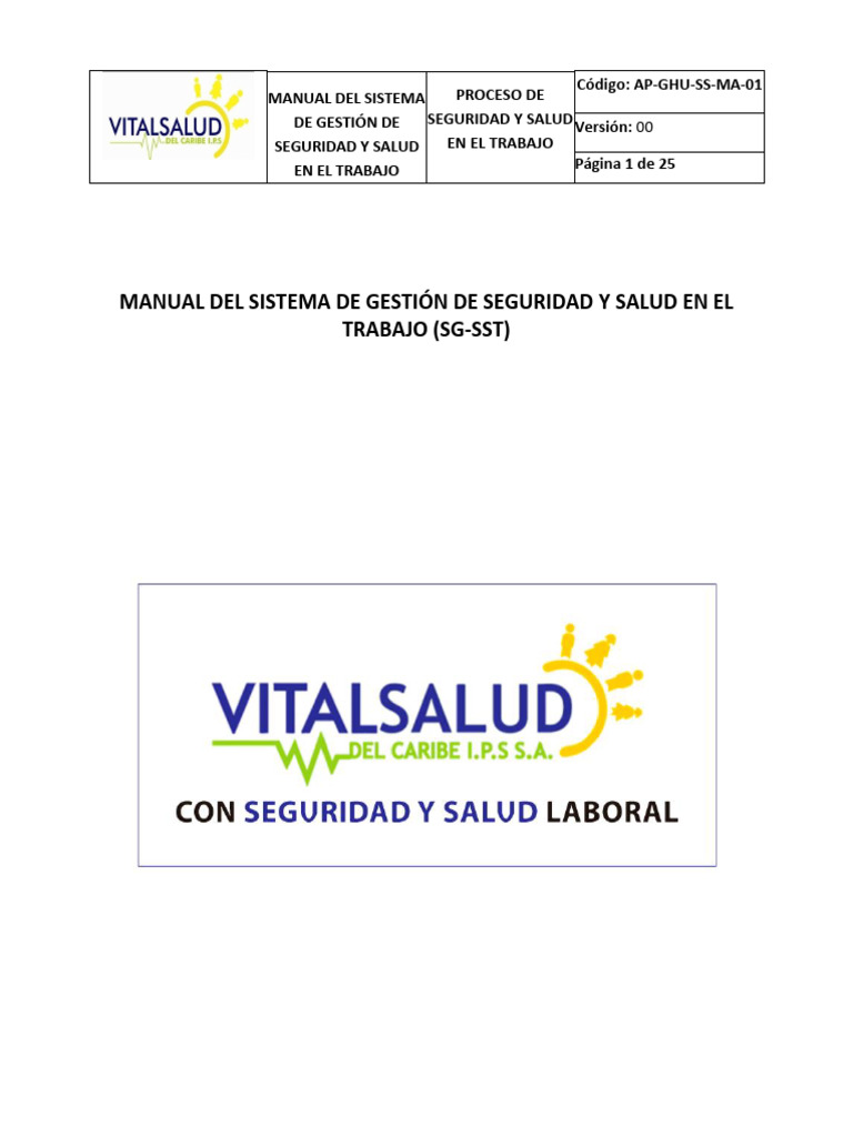 Manual de Gestión de Seguridad y Salud | PDF | La seguridad informática ...