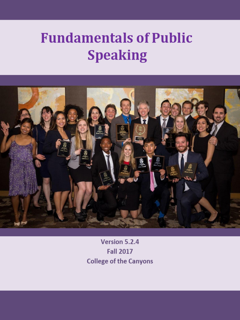 Fundenmentals PF Public Speaking | PDF | Nonverbal Communication ...