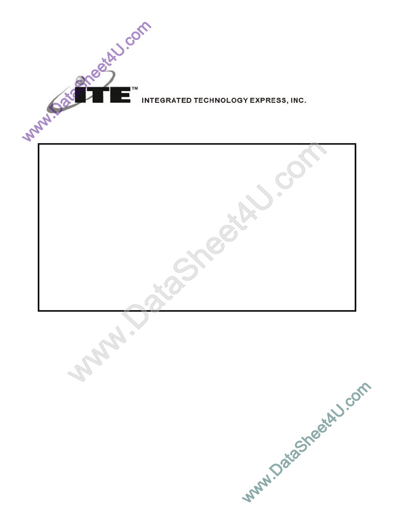 IT8152F IntegratedTechnologyExpress | PDF | Usb | Computer Engineering