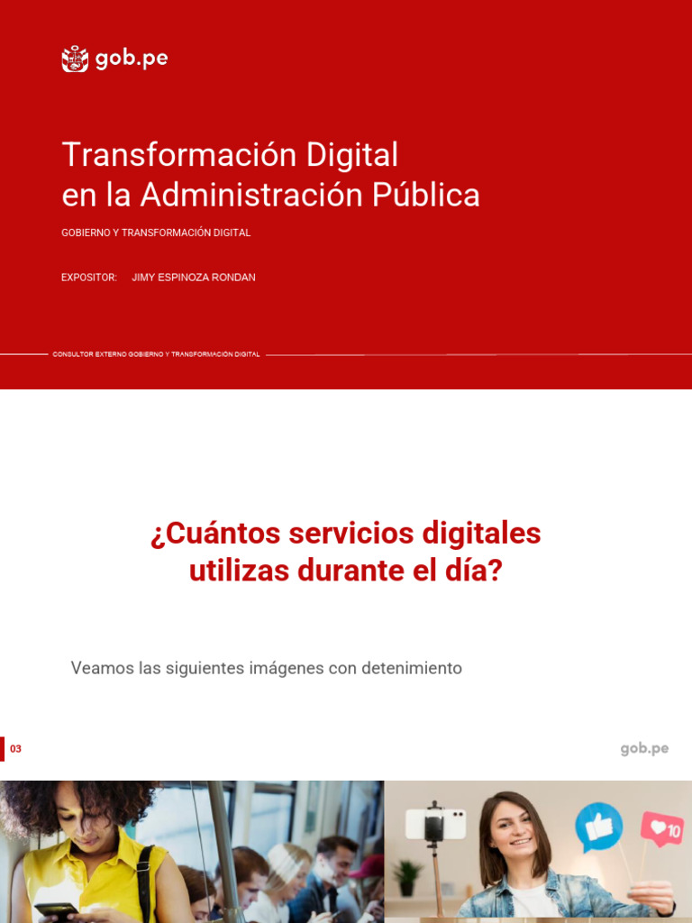 Transformación Digital en La Administración Pública | PDF | Gobierno E ...