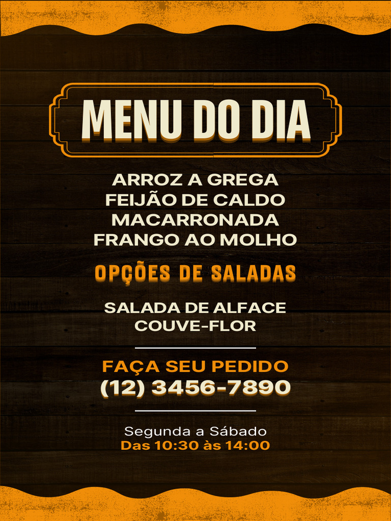 Menu do dia simples marrom story_20241213_180744_0000 | PDF