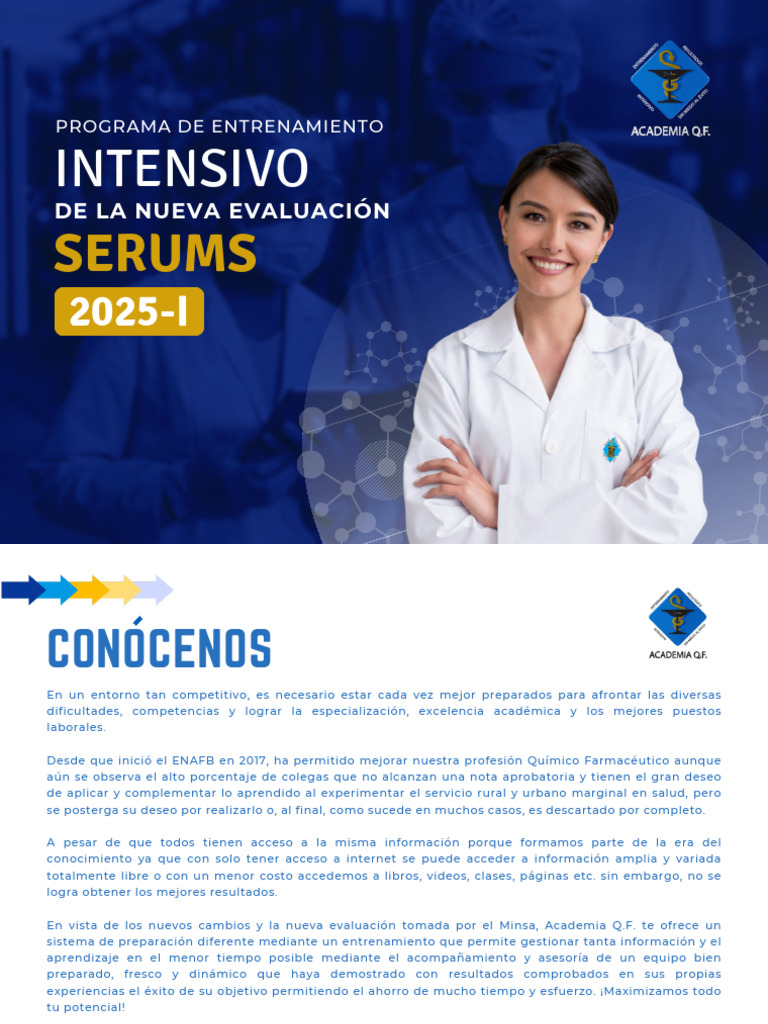 Entrenamiento Intensivo SERUMS 2025-I | PDF | Evaluación