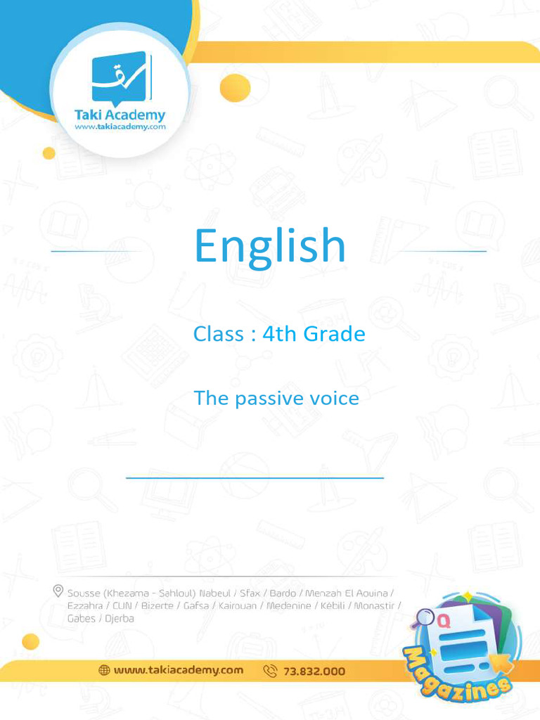 The Passive Voice Pdf Language Mechanics Grammar