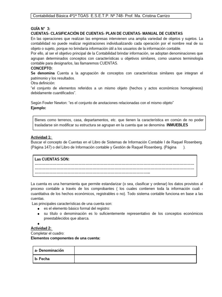 Clasificación y Plan de Cuentas Contables | PDF | Contabilidad | Business