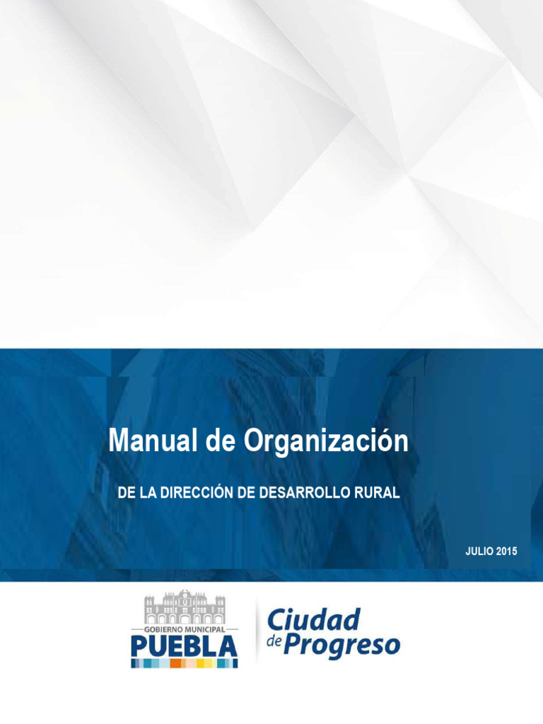 Manual de Organización Desarrollo Rural | PDF | Agricultura | Agronomía