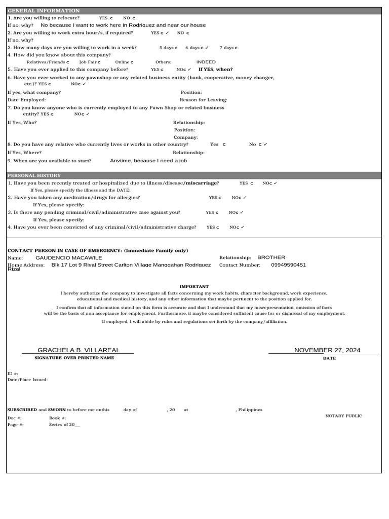 Application Form Page 2 | PDF | Common Law | Justice