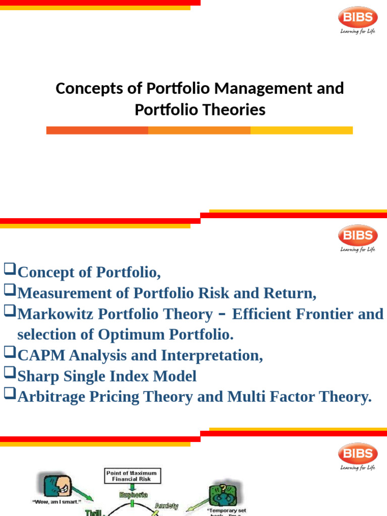 Portfolio Management Concepts & Theories | PDF | Modern Portfolio ...