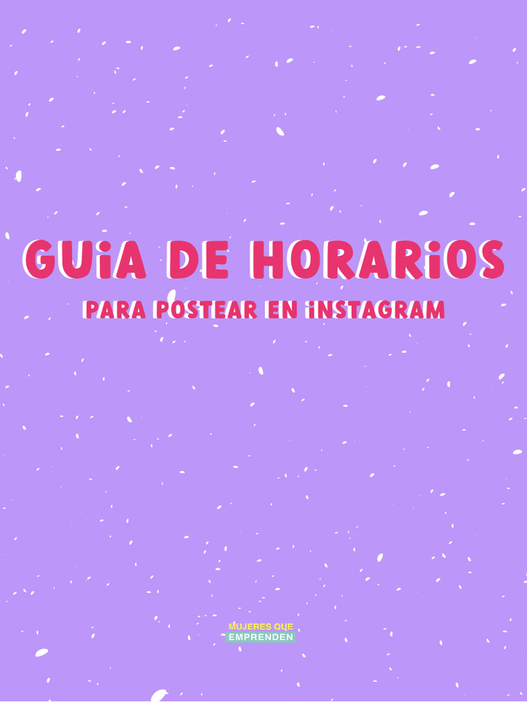 Mejores Horarios para Postear en Instagram | PDF