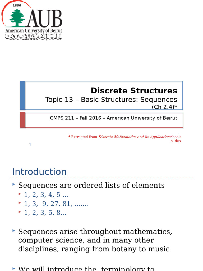 Understanding Sequences in Mathematics | PDF | Summation | Sequence