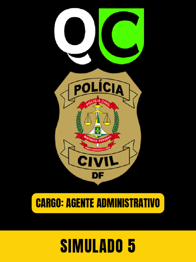 Simulado para Agente Administrativo PCDF | PDF | Polícia | Brasil