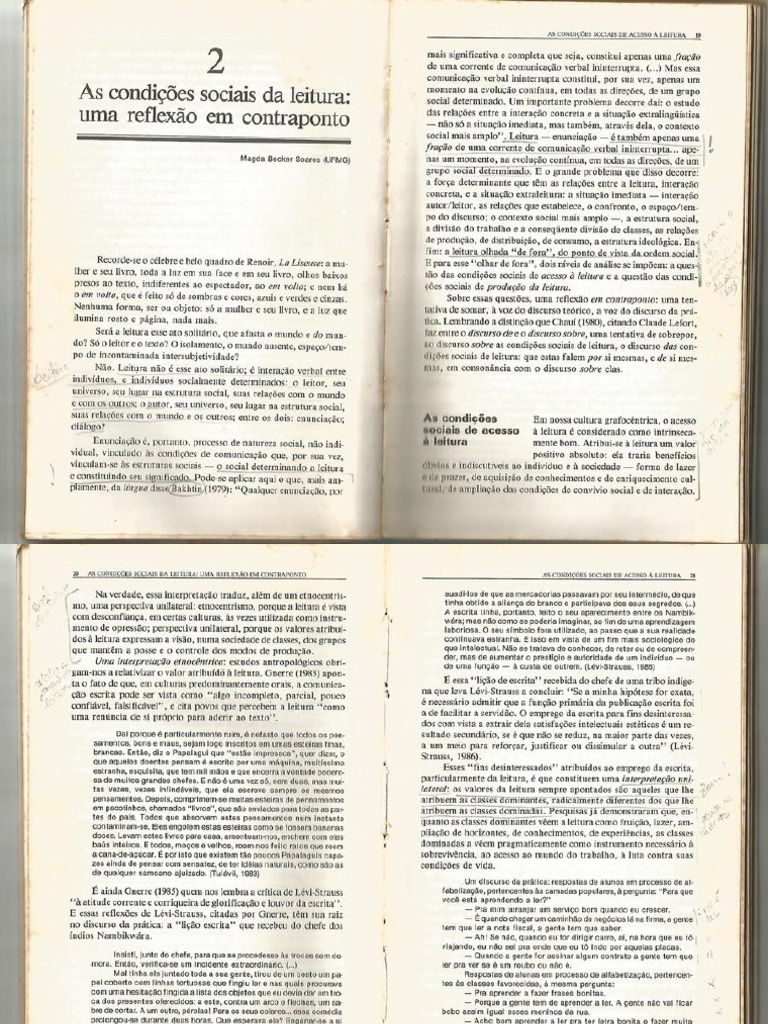 As Condições Sociais de Leitura | PDF