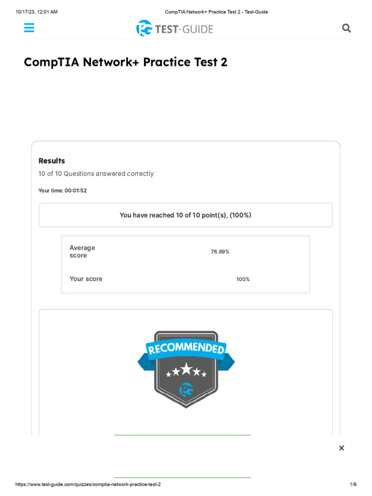 CompTIA Network+ Practice Test 2 - Test-Guide | PDF | Computer Network ...