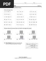 Topic 4 - Assessment Form A - Answer Key | PDF | Mathematical Relations ...