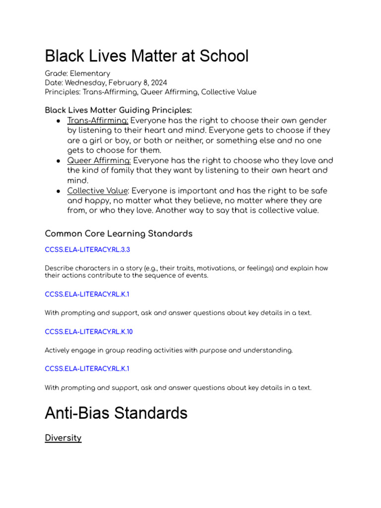 Day Three BLM at School 2024 | PDF