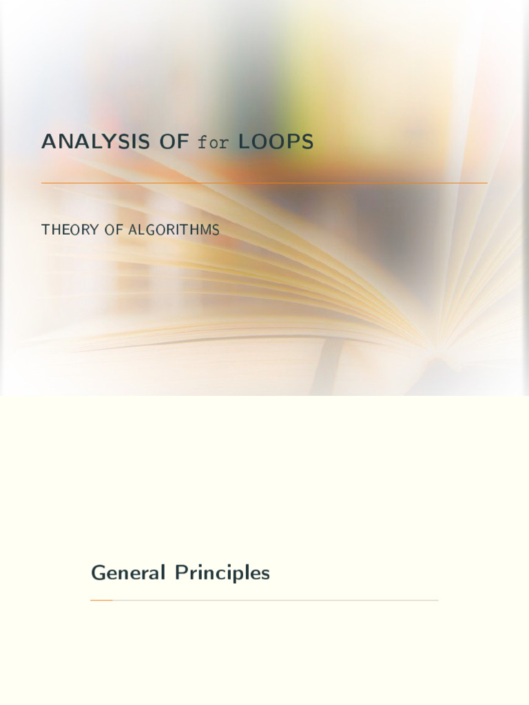 02-loop-analysis | PDF | Algorithms | Mathematical Logic