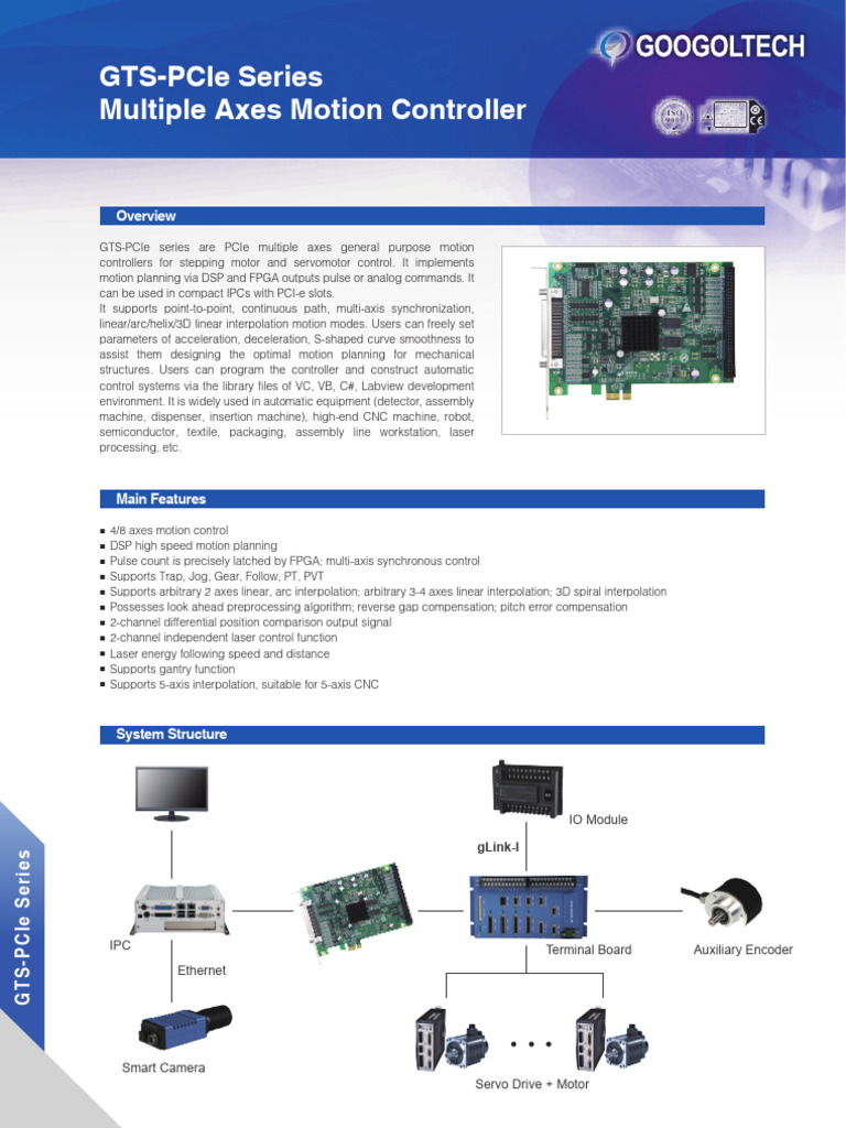 GTS-PCIe Multiple Axes Controller Overview | PDF | Computer Engineering ...