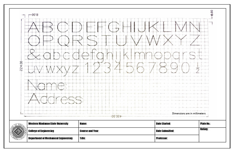 Freehand Vertical Lettering Techniques | PDF