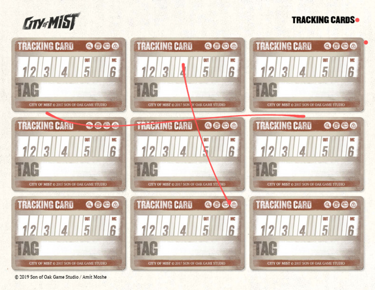 Tracking Cards for Game Mechanics | PDF