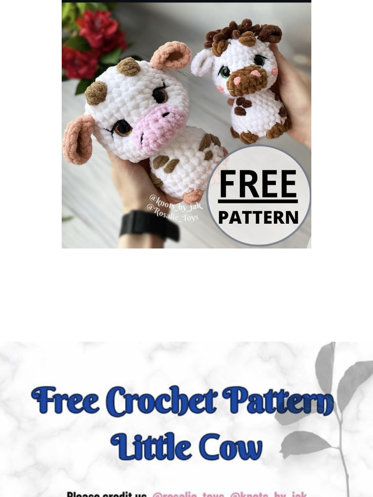 Little Cow Crochet Pattern | PDF