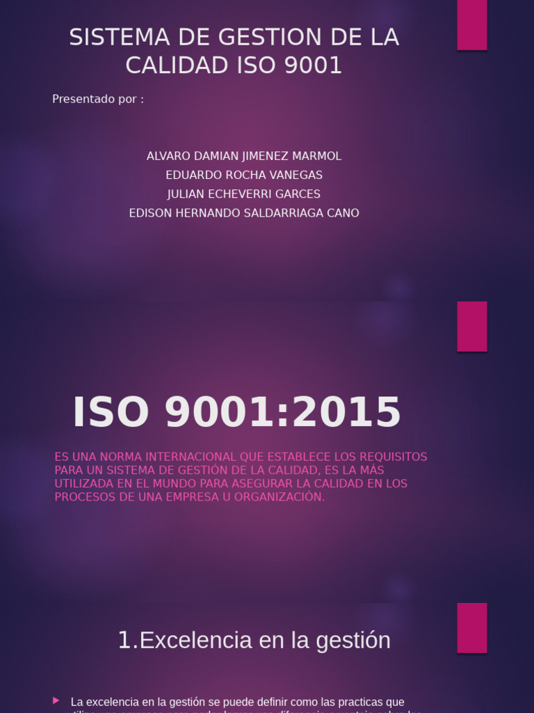 Sistema de Gestión de Calidad ISO 9001 | PDF | Calidad (comercial ...