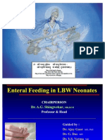 Enteral Feeding in LBW Neonates