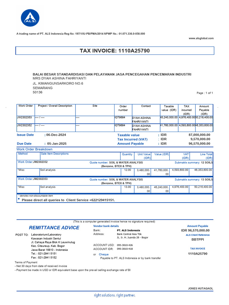 1110a25790 Inv | PDF | Payments | Taxes