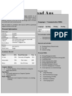 CV Sample