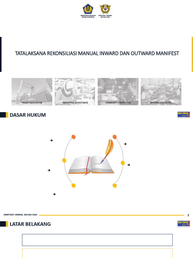 Tatalaksana Rekonsiliasi Manual Inward Dan Outward Manifest - PINTAR ...