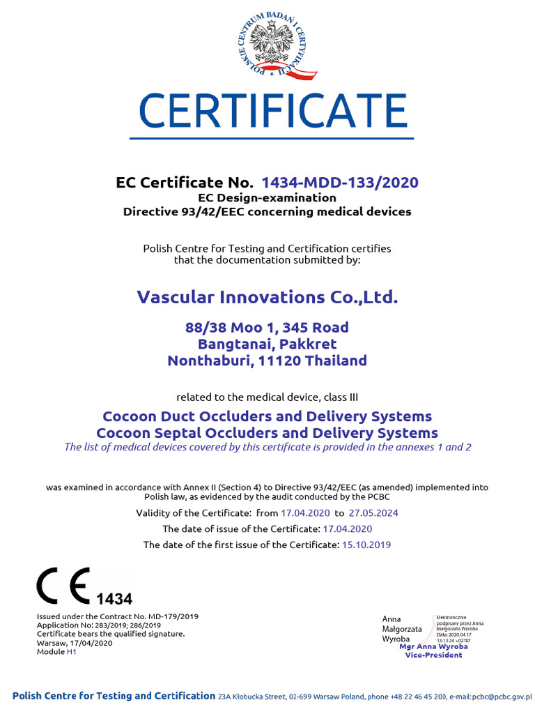 EC Design Certificate_ASD | PDF