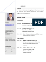 Thangamani.P: Resume Objective