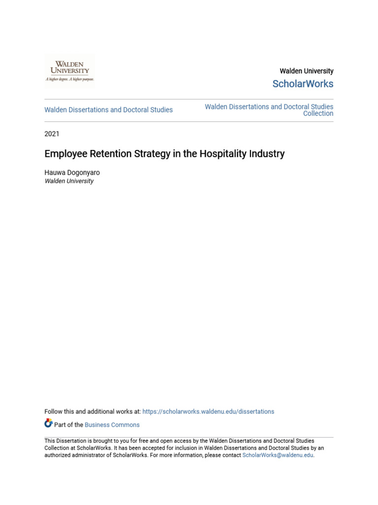 Employee Retention in Hospitality | PDF | Job Satisfaction | Motivation