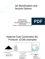 Coal Ash Beneficiation and Recycle Options