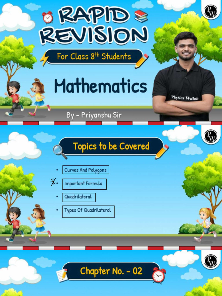 Understanding Quadrilateral Class Notes Rapid Revision For Class